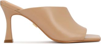 Kazar Mules met fijn afgewerkte bovenkant - Dames - Muiltjes - Beige - 41 EU - Leer - Schoenen