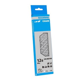 OEM Cadena De Bicicleta - 12 Velocidades - 126 Eslabones - Compatible Con Sistemas De Transmisi&oacute;n Shimano Deore M6100 - Color Plata