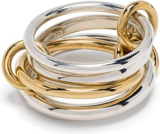 Spinelli Kilcollin 18kt Yellow Gold And Sterling Silver Hyacinth Rings - Womens - Sterling Silver/18kt Yellow Gold