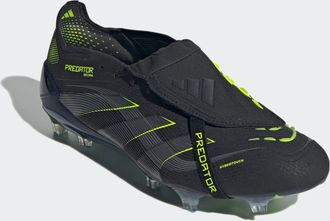adidas adidas Performance Unisex Predator Elite Fold-Over Tongue Firm Ground Boots - Black - Size UK 8