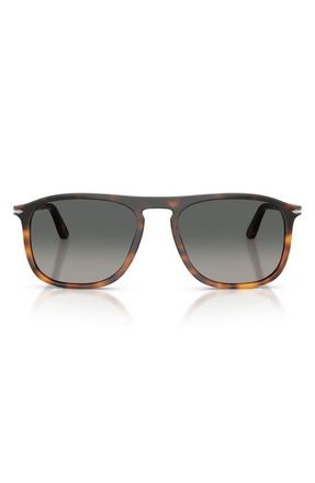 Persol 54mm Square Sunglasses in Gradient Havana /Grey at Nordstrom
