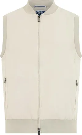 Fedeli Jassen, Heren, Beige, M, Nylon, Elegante Minimalistische Bodywarmer