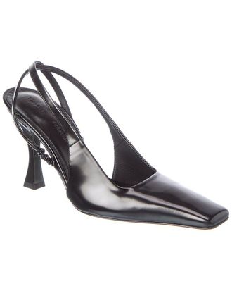 Proenza Schouler Cross Leather Slingback Pump