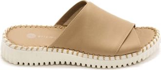 Eric Michael Womens Gloria Slide Sandals In Taupe