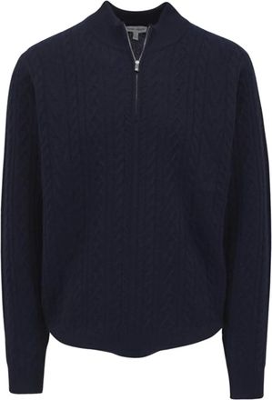 Peter Millar Maglione con mezza zip - Blu