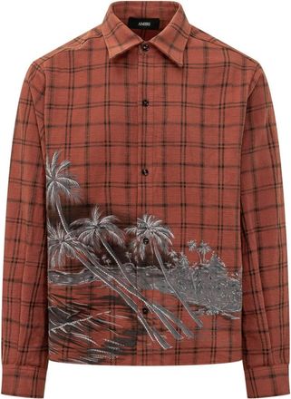 Amiri Red Regular Printed Shirt