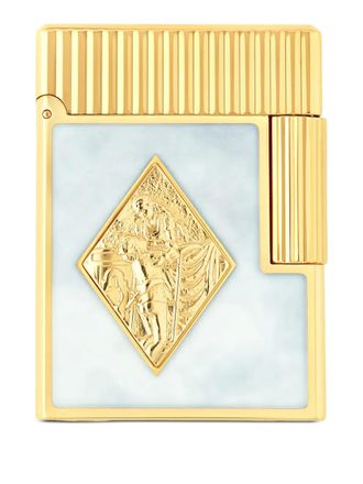 S.T. Dupont Line 1 Romeo Y Julieta embellished lighter - unisex - Brass - One Size - Yellow