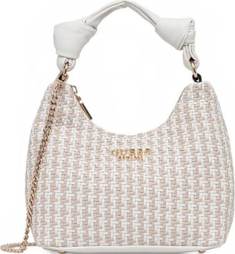 Guess Co logo-lettering crossbody bag - women - Polyurethane - One Size - Neutrals