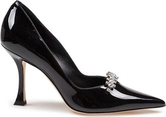 Jimmy Choo London Belinda Patent Leather Pumps Black