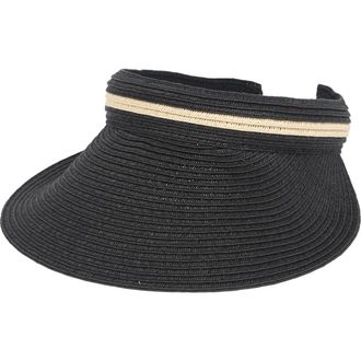 Nordstrom Rack Solid Visor in Black at Nordstrom Rack