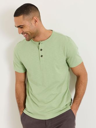 Fat Face FatFace Mint Green Short Sleeve Woodside Henley