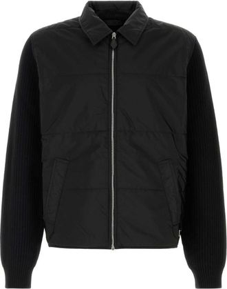 Prada Black Zip-Up Cardigan