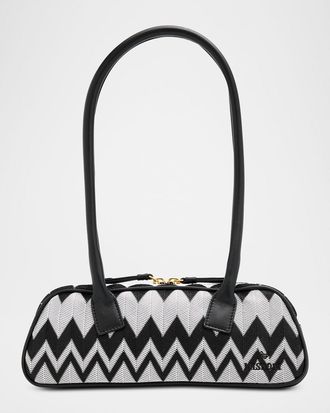 Missoni Optical Wave Cotton Bowling Shoulder Bag