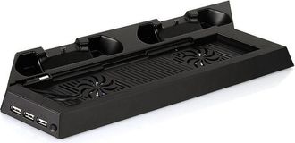 Trade Shop Trade Shop - Double Ricarica Basis Con Ps4 Controller Joypad Hub Usb