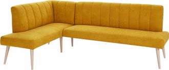 Exxpo Sofa Fashion Eckbank »Costa, moderne Rückensteppung, bequem und elegant, hoher Holzfuss« hochwertig verarbeitet, Frei im Raum stellbar