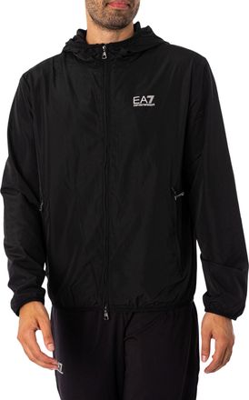 Emporio Armani Lichtgewicht Jack Met Logo, Zwart