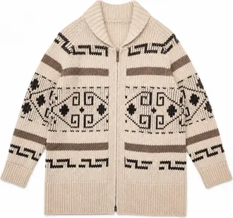 Pendleton Unisex - Westerly Long Cardigan In Camel Brown