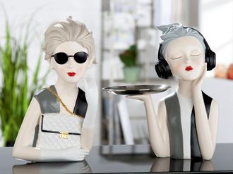 Gilde Dekofigur »Figur Girl mit Kopfhörer«