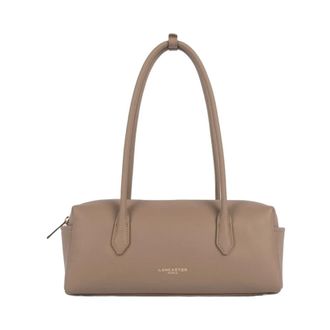 Lancaster Dames, Tassen, Beige, Maat: ONE Size Leer