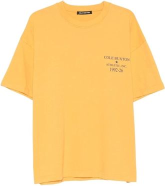 Cole Buxton Athletic Inc T-shirt - male - Cole Buxton - T-Shirts - Yellow - L - Tops