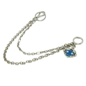 Prada Pre-owned Accessories, female, Blue, Size: ONE SIZE Pre-owned Canvas Key Holder