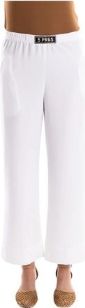 5 Progress Wide Broeken - Dames - Wijde Broeken - Wit - XS - Polyester - Broeken