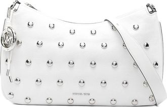 Michael Kors White Studded Shoulder Bag