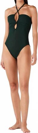 Juan de Dios Saint Tropez One Piece Swimsuit In Dark Green
