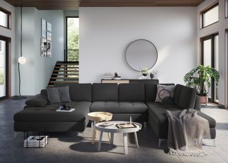 Sit&more Wohnlandschaft »Latigo U-Form« mit Mega-Recamiere, wahlweise mit Bettfunktion und Bettkasten