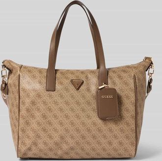 Guess Shopper mit Logo-Muster Modell LATONA CARRYON in Hellbraun, Gr&ouml;&szlig;e 1