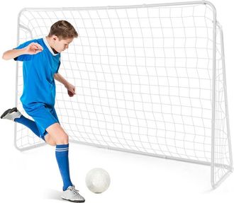 Costway Costway Porter&iacute;a De F&uacute;tbol, Porterias De Futbol Para Jardin 216 X 152 X 76 Cm, Porteria Futbol Ni&ntilde;os, Marco Metal Y 4 Estacas Pare Suelo