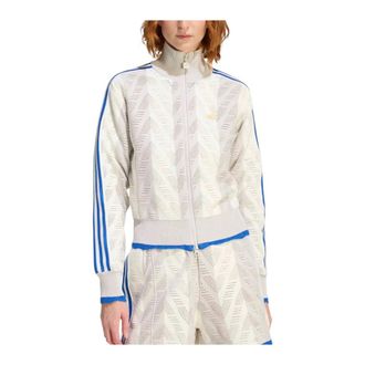 adidas Firebird Track Top - Dames - Sportshirts - Wit - XS - Polyester - Fitness