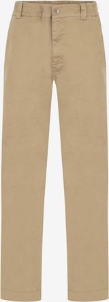 Moncler Gabardine-Chinohose mit elastischem Bund