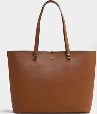 Lauren Ralph Lauren Womens Karly textured leather tote bag
