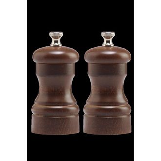 Chef Specialties 4102 4 in. Capstan Pepper Mill Salt Mill Set