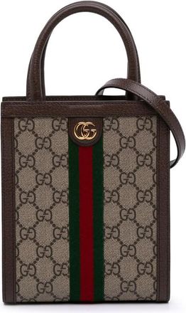 Gucci Pre-owned Gucci Mini GG Supreme Ophidia Web Satchel AI8Z4YH5WMZL7YVI