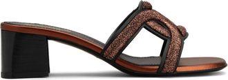 Tod's contoured-strap leather sandals - Black