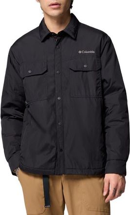 Columbia Landroamer Water Repellent Shirt Jacket in Black at Nordstrom, Size Xx-Large