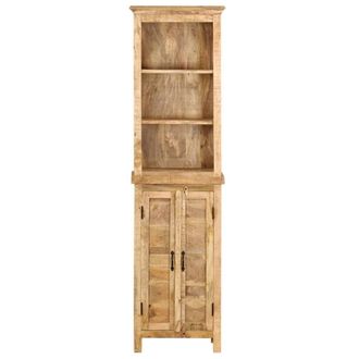 Berkfield Home Bookshelf 50x30x180 cm Solid Mango Wood in Brown | Size: 50 x 30 x 180 cm