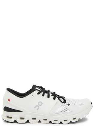 On Cloud X 4 Panelled Mesh-knit Sneakers - Ivory - 10.5 (IT44 / UK10)