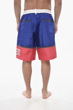 Dsquared2 Costume da bagno Boxer Multicolore con Elastico in Vita Dsquared2