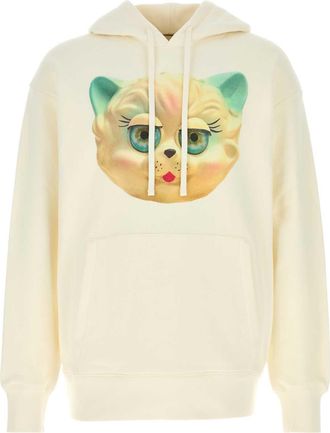 Valentino Garavani Ivory Cotton Sweatshirt