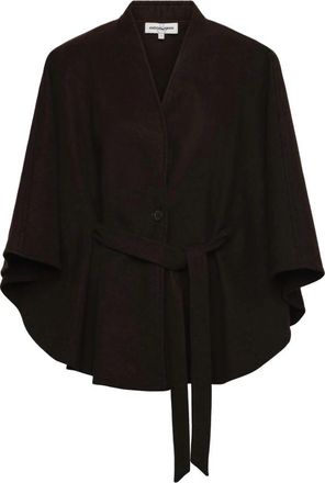 &Co Woman Camille Jas - Dames - Jas met riem - Bruin - Xl/2Xl - Wol - Jassen