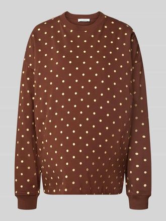 Oh April Sweatshirt mit &uuml;berschnittenen Schultern in Dunkelbraun, Gr&ouml;&szlig;e XL