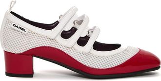 Carel Witte Rode Lak Pumps Ss 25 - Dames - Pumps - Wit - 37 EU - Schoenen
