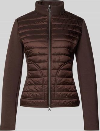 Betty Barclay Slim Fit Steppjacke mit Stehkragen Modell August in Dunkelbraun, Größe 44