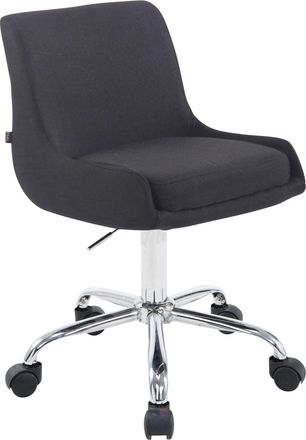 Clp Taburete de trabajo regulable y giratorio en Tela Negro