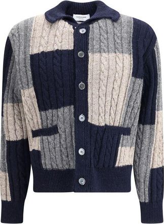 Thom Browne Multicolor Wool Mens Cardigan