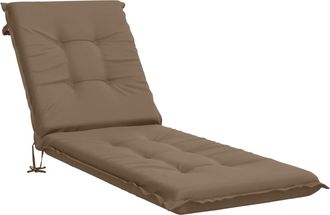 vidaXL Cuscino Per Lettino Gemert 100% Poliestere Tortora Vidaxl