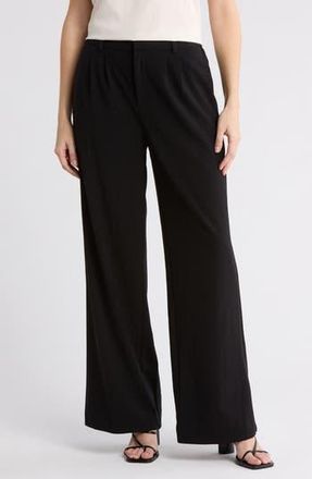 Leith Wide Leg Pants in Black at Nordstrom Rack, Size 10